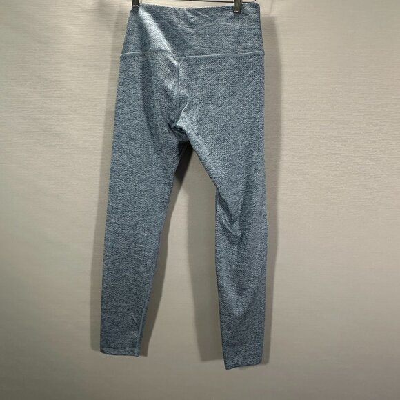 Layer 8 Compression Pants Womens Small Blue Stretch Print Waistband Pocket Run - Picture 6 of 8